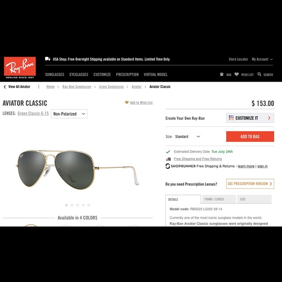 Ray•Ban Sunglasses